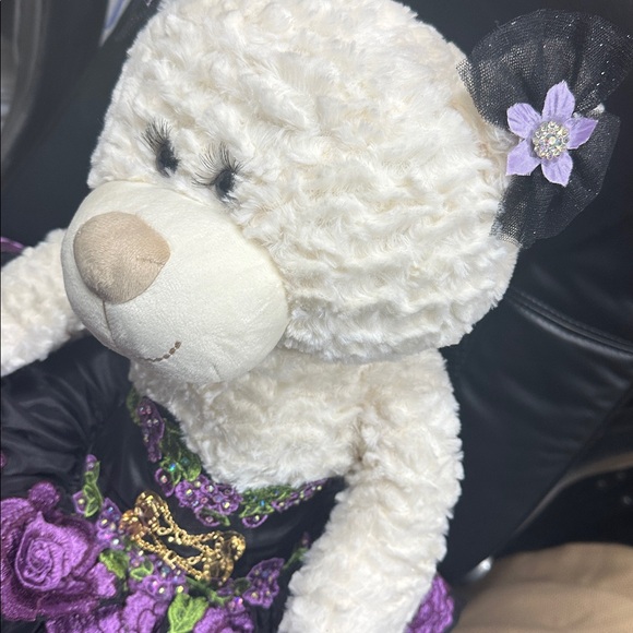 Quinceanera Teddy Bear Dress, Custom made Teddy Bear Purple‎ Gown Dress NEW - Picture 5 of 8